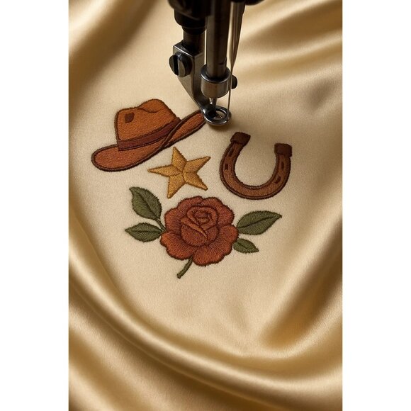 Rust Red Wild Rag Large Scarf 23x23"" Satin Western Accessory Cowgirl or Cowboy - Picture 5 of 8
